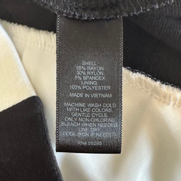 Express Black and White Color Block Body Con Mini Dress - Size 4 - Picture 10 of 10